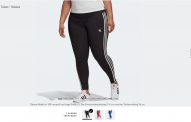 Adidas 3 Streifen Leggings für große Größen für 20,43€ inkl. Versand (statt 29,05 €)