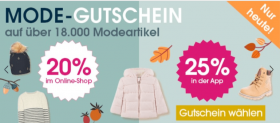 Babymarkt: 20 % Rabatt auf Mode mit über 18.000 Artikel (auch Sale Ware)