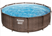 Bestway »Steel Pro Max DELUXE SERIES« Framepool-Set ( Ø 366 x H 100 cm), mit Filterpumpe und Leiter für 149€