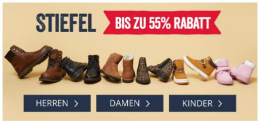MandM Direct: bis zu 55% Rabatt auf Stiefel (Damen, Herren & Kinder)