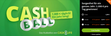 Lottohelden: Rubbellos Woche – Bis zu 30 % Rabatt auf CashBall Rubellose (Neu- und Bestandskunden)