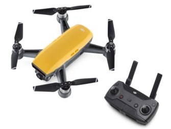 DJI Spark Sunrise combo, Mobile Kamera Drohne, inkl. Fernsteuerung, gelb