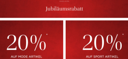 Engelhorn: 20 % Jubiläumsrabatt viele Mode und Sport Artikel