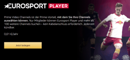 Preisfehler ? Amazon Eurosport Player nur 0,01 €/Jahr für Prime-Kunden