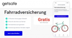 Getsafe Fahrradversicherung bis zu 9 Monate GRATIS und täglich kündbar