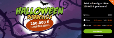 Lottohelden Halloween Woche: bis zu 30 % Rabatt auf Halloween Rubbellose z.B. 10 Lose für 10,50 € statt 15,00 € (Neu- und Bestandskunden)