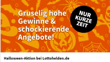Lottohelden Halloween Woche: 30 % Rabatt El Gordo Halloween 1 Los für nur 16,00 € statt 24 € (*NEU- & BESTANDSKUNDEN*)