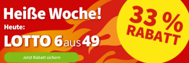 Lottohelden Neu- & Bestandskunden: 33 % Rabatt auf LOTTO 6aus49 10 Felder für 8 € statt 12 € (2 Mio Euro Jackpot 🤑)
