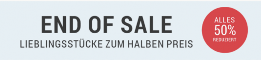 Hessnatur: End of Sale mit 50 % Rabatt auf ausgewählte Artikel