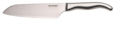 Le Creuset Santoku Messer (18 cm, 18/8 Damaststahlkling) – für 77,10€ statt 109,38€