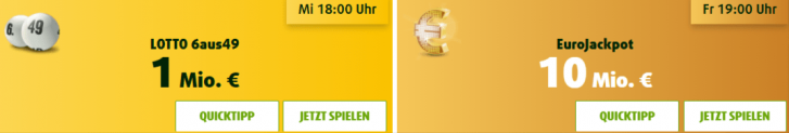 Lottoland: 2 Tippfelder Eurojackpot (10 Mio € Jackpot 💰) + 2 Tippfelder LOTTO 6aus49 (1 Mio € Jackpot 💰) für 1,99 € 💸🤑 (NEUKUNDEN)