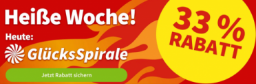 Lottohelden Neu- & Bestandskunden: 33 % Rabatt auf die Glücksspirale 3 Lose für 12 € statt 15 €