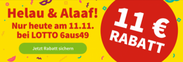 Lottohelden Karneval: 24 Felder LOTTO 6aus49 für 17,80 € statt 28,80 € für Neu- & Bestandskunden (3 Mio Euro Jackpot 🤑)