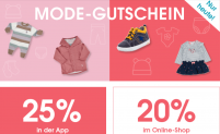 Babymarkt: Bis zu 25 % Rabatt auf Mode mit über 15.000 Artikel (auch Sale Ware)