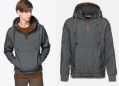 Naketano Jacke „Cruiser“ mit Kapuze in Taubenblau für 32,94€ inkl Versand (statt 66€)