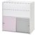 Schardt – Kommode Clic 2-türig + 2 Schubladen, Rosa/Grau