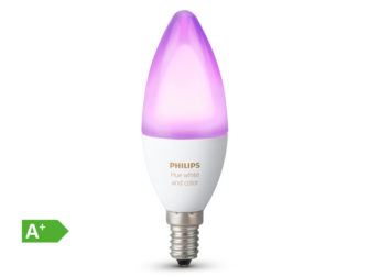 Philips hue White and Color Ambiance, E14 Glühbirne für hue Lichtsystem, WLAN