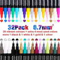 sunis-official Acrylstifte 32 Stück für 17,39 € inkl Prime-Versand (statt 28,99 €)