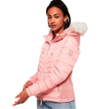 Superdry Luxe Fuji Damenwinterjacke in pink – für 56,28€ inkl. Versand statt 66,98€