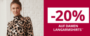 Takko: 20 % Rabatt Langarmshirts