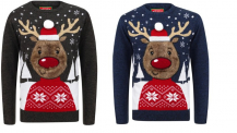 Tokyo Laundry Herren Pullover „Merry Christmas“ (2 verschiedene Farben, Gr. S – XXL) – für 22,08€ inkl. Versand statt 27,44€