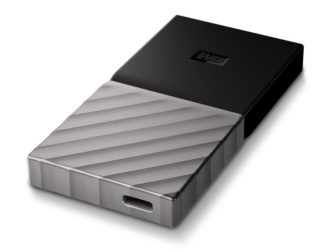 WD My Passport SSD, 1 TB externe Festplatte, USB C, schwarz/grau