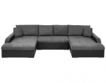 Wohnlandschaft Paco U in grau/schwarz – für 588€ inkl. Lieferung statt 899,99€